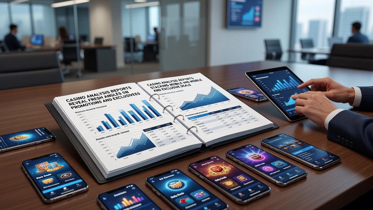 Casino analysis dashboard showing mobile promotion stacking metrics and exclusive deal overlaps