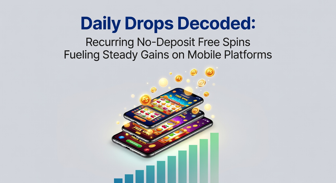 Vibrant mobile screen showing colorful free spins icons dropping like prizes in a dynamic casino app