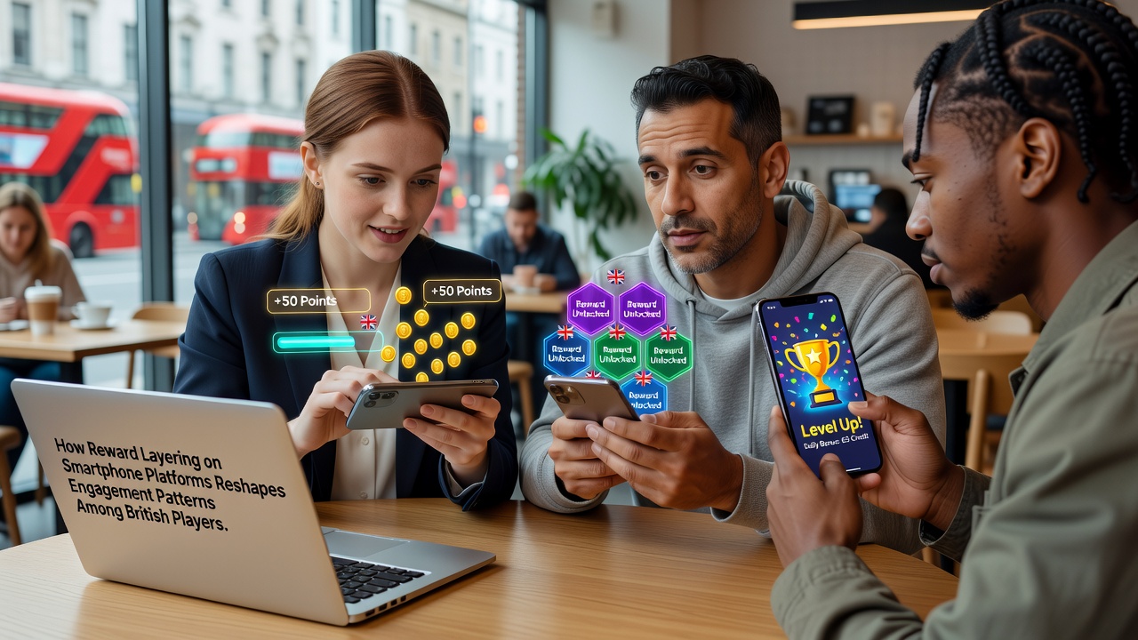 Smartphone screen displaying layered casino rewards and bonus notifications in a mobile gaming app