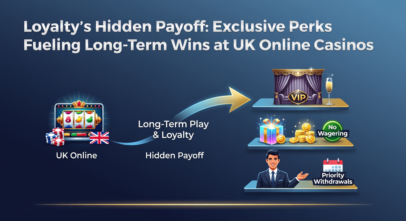 Vibrant illustration of a loyalty rewards ladder climbing toward golden casino chips and exclusive perks in a UK online casino interface