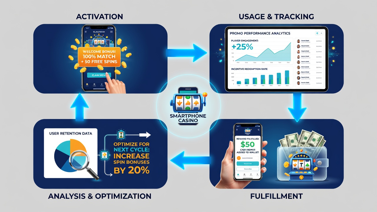 Mobile app interface showing bonus progress tracking and fulfillment confirmation screen