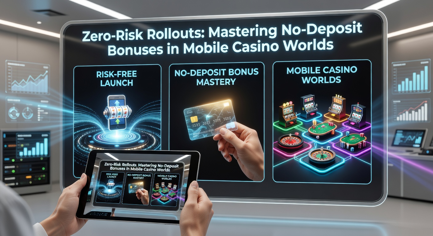 Smartphone showing a step-by-step guide to claiming and playing a no-deposit bonus in a vibrant mobile casino interface